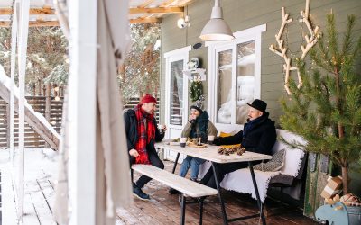 Ideas de decoración navideña para terrazas y balcones