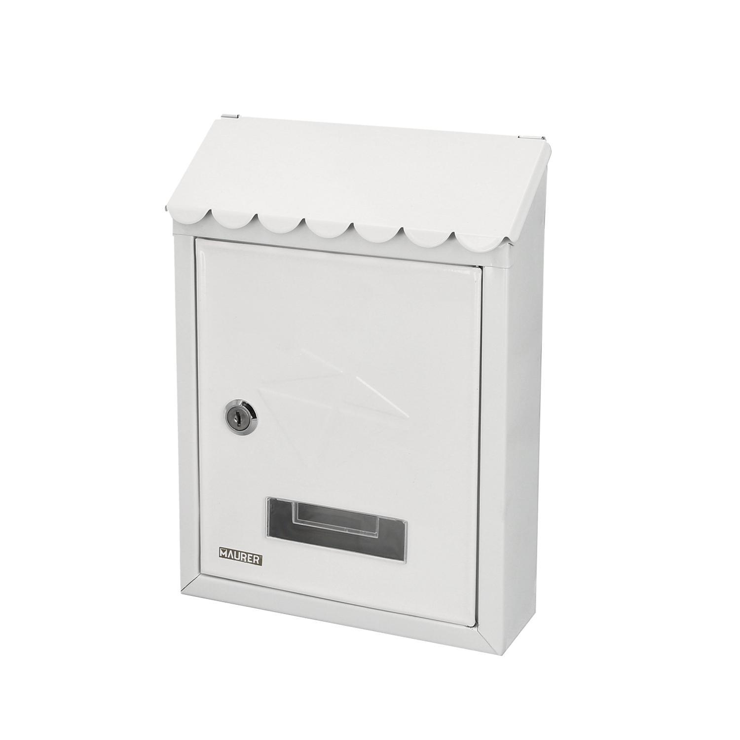 Buzon maurer exterior 21x30x6 8 cm. Blanco Brico Depot