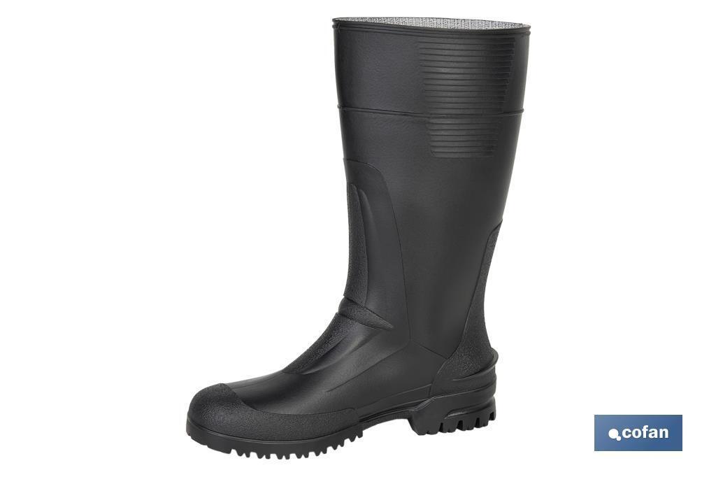 Bota alta de agua pvc negra talla 39 Brico Dep t