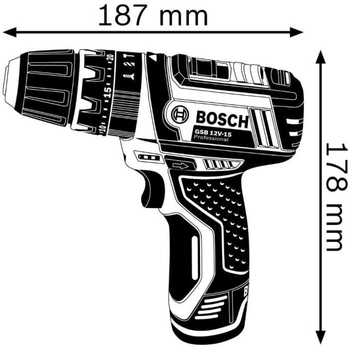 Bosch GSB 12V-15 Professional desde 76,00 €, Febrero 2024
