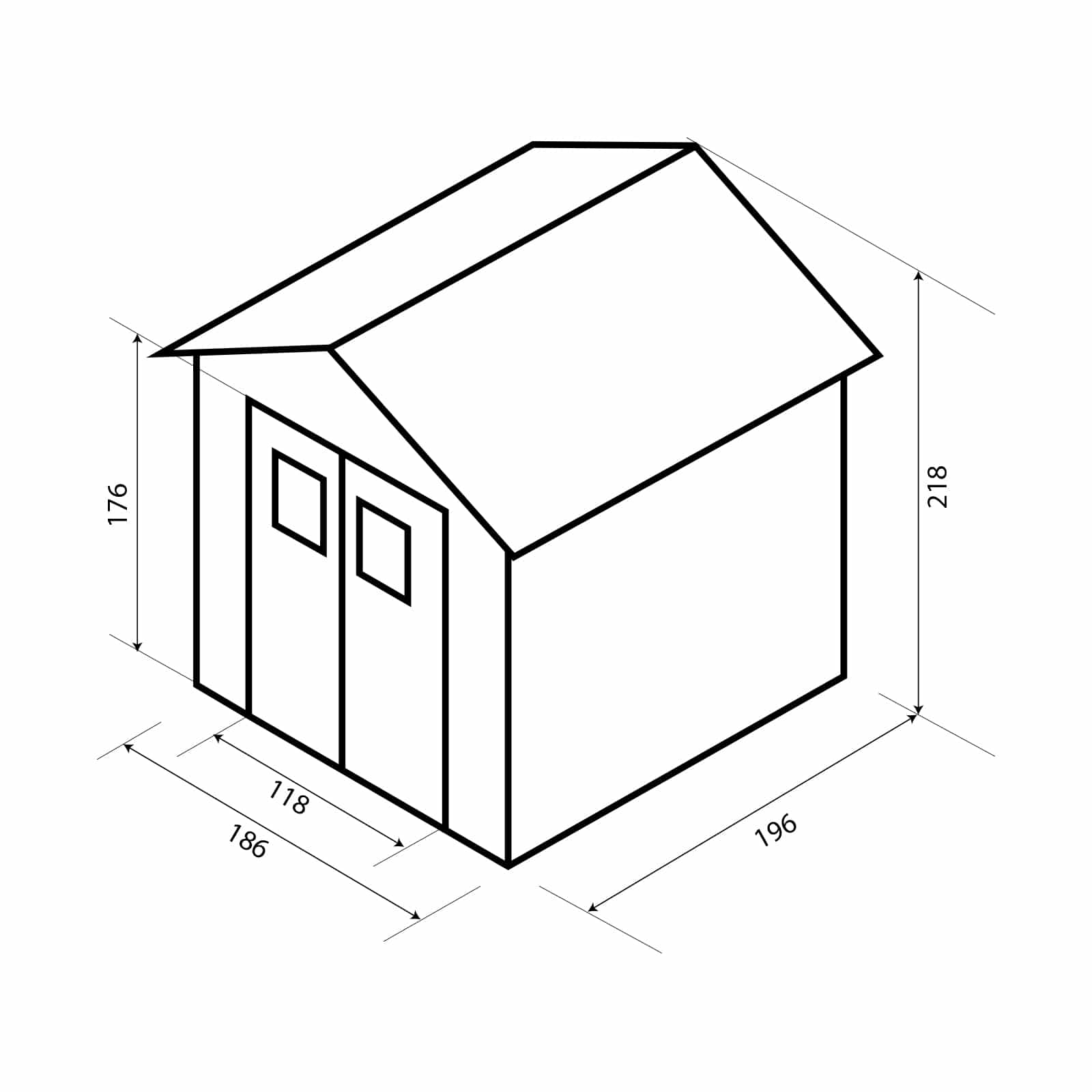 Caseta De Madera Machihembrada Gardiun Alexander Ii - 5,52 M²