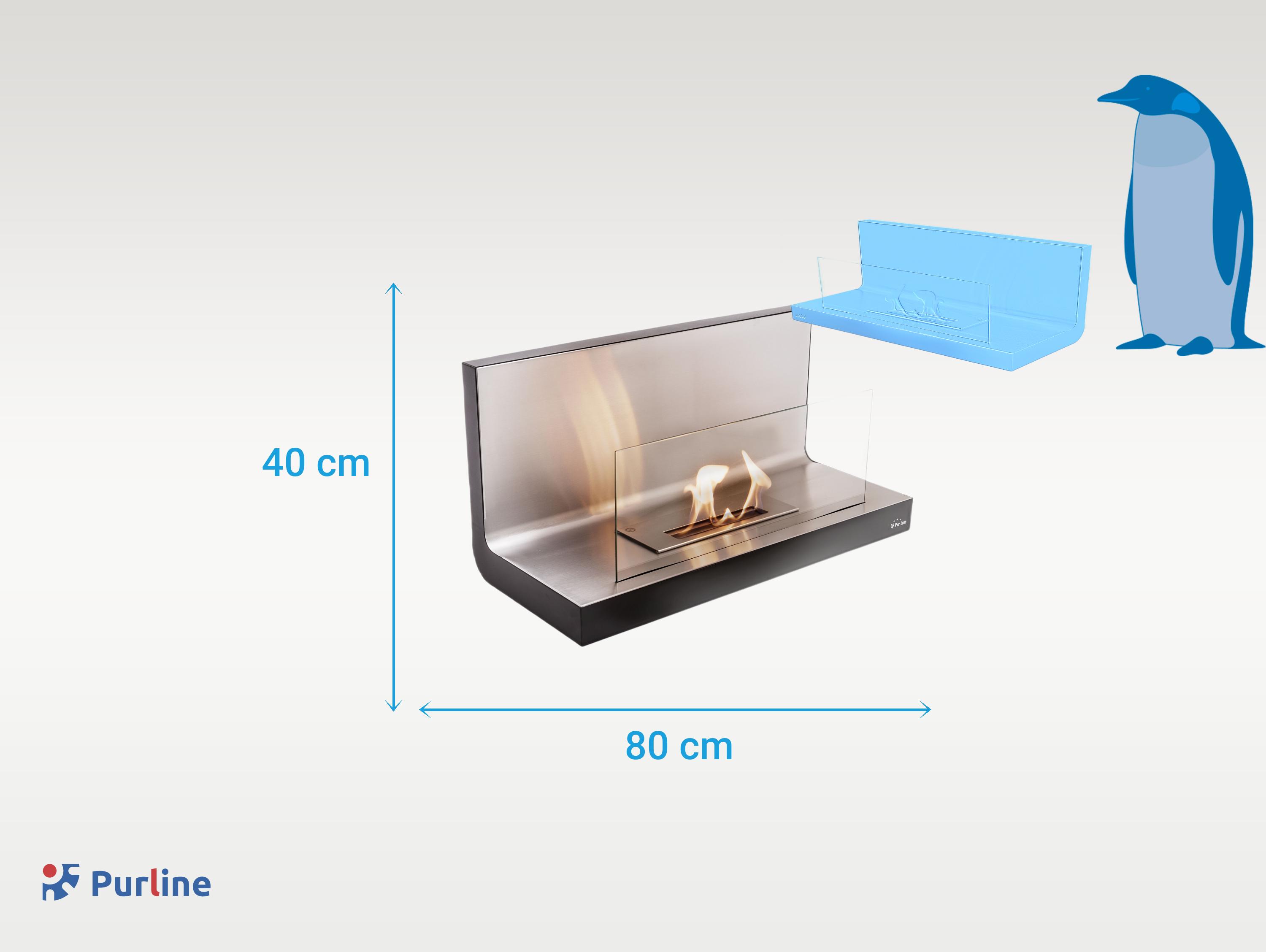 Chimenea bioetanol Wall Flame 1 de Radius design. Mobiliario y complementos  de hogar