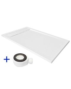 Plato de ducha de resina 140x70 premium ambiente blanco ral 9003  70x140