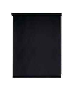 Estor opaco moon, estor enrollable blackout negro, 45 x 180cm