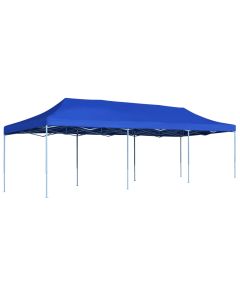 vidaXL carpa para fiestas pop-up plegable azul 3x9 m