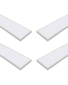 4x panel LED retroiluminado superficie 120x30 cm, 60w 5000lm, blanco 6000k