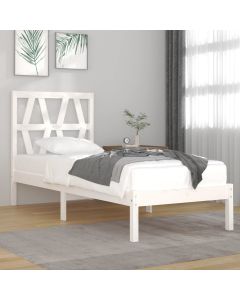 Cama 90x190 cm madera maciza de pino blanco