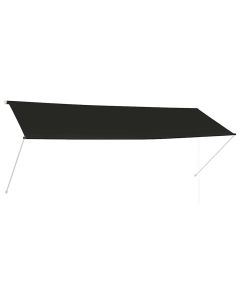 vidaXL toldo retráctil 350x150 cm gris antracita