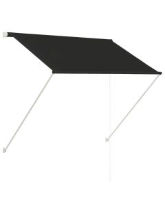 vidaXL toldo retráctil 150x150 cm gris antracita