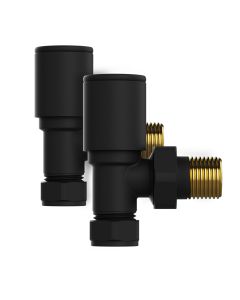 Kibath válvula llave radiador secatoallas acabado negro mate de latón