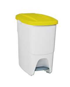 Denox pedalbin ecológico amarillo de 25l -  393x270x420 mm