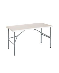 Mesa plegable 122cm rectangular blanca catering thinia home