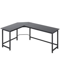 Mesa de ordenador aglomerado de madera y metal 168x120x75 cm vinsetto