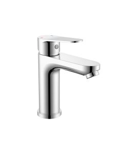 Aica grifo lavabo monomando altura salida 90mm plata brillante acero inoxi