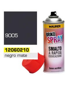 Spray pintura negro mate profundo 400 ml.