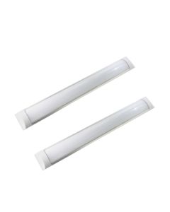 2x regletas LED slim 900mm 27w, blanco frío 6000k