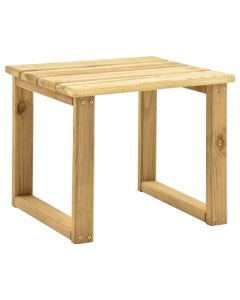 vidaXL mesa de tumbona madera de pino impregnada 30x30x26 cm