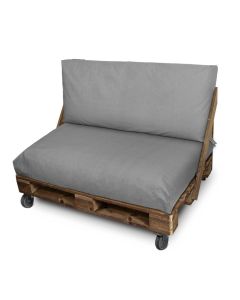 Funda para cojín de palets asiento y/o respaldo 120x60x20 sin relleno gris