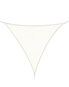 Toldo vela triangular poliéster color beige 300x300x300 cm outsunny