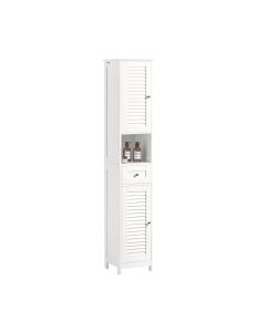 Armario alto para baño 2 puertas y 1 cajón frg236-w sobuy