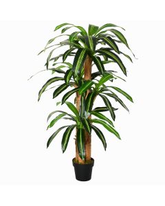 Planta dracaena artificial pe, pp, cemento color verde 20x20x160 cm