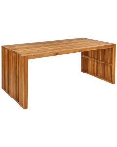 Mesa de jardín de madera de acacia clara 180 x 90 cm sulzano