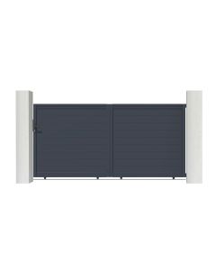 Puerta corredera de aluminio soldado 3m eiger 300c160