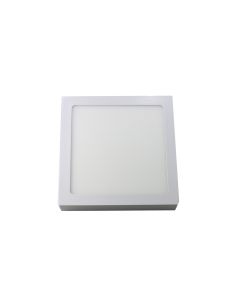 Downlight LED 18w luz tono frío 6000k, cuadrado de superficie. Color blanco