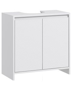 Mueble bajo lavabo mdf color blanco 60x30x60 cm Homcom, hogar - baño