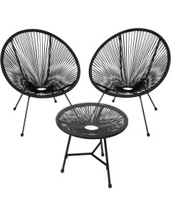 Conjunto de 2 sillas santana con mesa