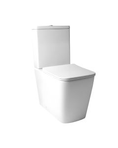 Inodoro Completo Paris Rimless Adosado a Pared Cisterna, Tapa Amortiguada.