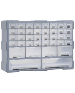 vidaXL organizador multicajones con 40 cajones 52x16x37,5 cm