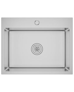 vidaXL fregadero de cocina hecho a mano de acero inoxidable