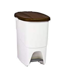 Denox pedalbin ecológico marrón de 25l -  393x270x420 mm