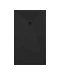 Plato de ducha pizarra onda negro  80x160 cm rejilla color