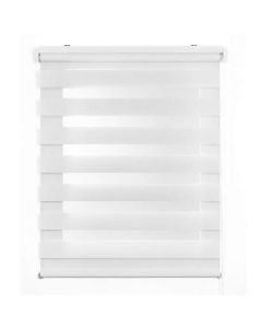 Storesdeco | estor noche y día, estor enrollable doble blanco, 100 x 250cm