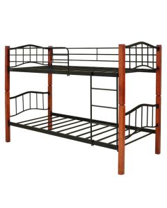 Litera doble cama de 90x190 cm de madera y metal