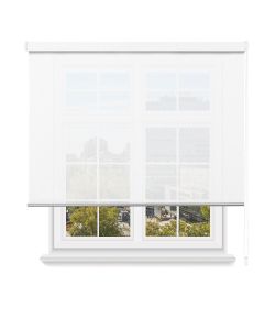 Estor enrollable screen apertura 5% (135x200cm, blanco)-home mercury