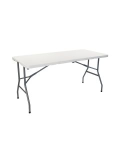 Mesa plegable 150cm rectangular catering blanca thinia home