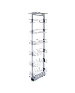 Columna cocina acero inoxidable 6 cestas altura ajustable 190-220 cm