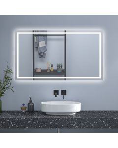 Espejo de baño led sin cobre 160×80cm＋antivaho＋interruptor táctil