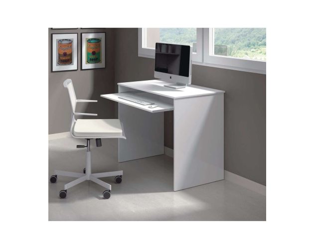 Milan small artic white computer desk online