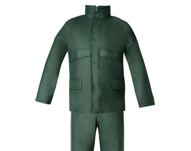 Traje de Agua Impermeable Verde Poliuretano Talla 9-XXL