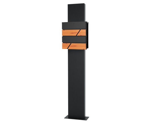 Buzon de correos con soporte 370 x 370 mm antracita ecd germany Brico Depot