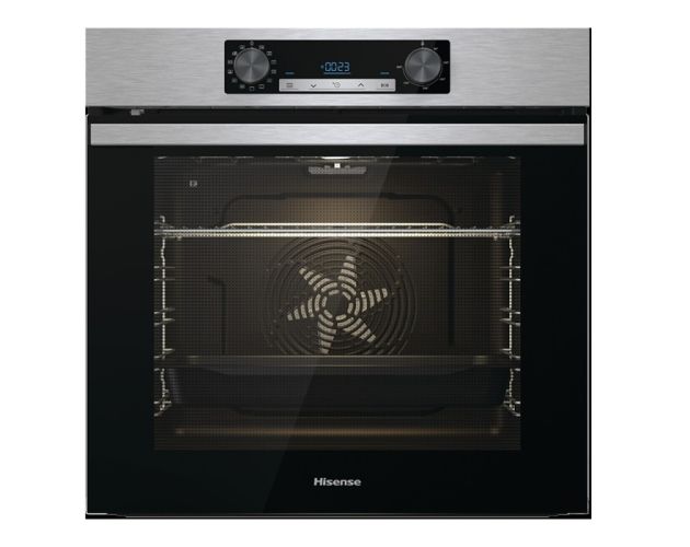 Horno  Hisense BI64211PXOL, Multifunción, Pirolítico, 77 l, 59.5 cm,  Encastrable, Modo Air Fry, Inox