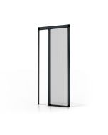 Persiana mosquitera enrrollable puerta luxe - aluminio - gris  140 x  230