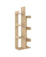 vidaXL estantería de madera de ingeniería roble sonoma 48x25,5x140 cm