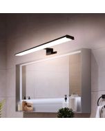 Aplique LED slim para baño y espejo, 8w-40cm, ip44, negro