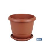 Maceta marron modelo gardenia 30x25+ plato 24 cm venta unitaria