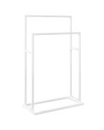 vidaXL toallero de pie de hierro blanco 48x24x78,5 cm